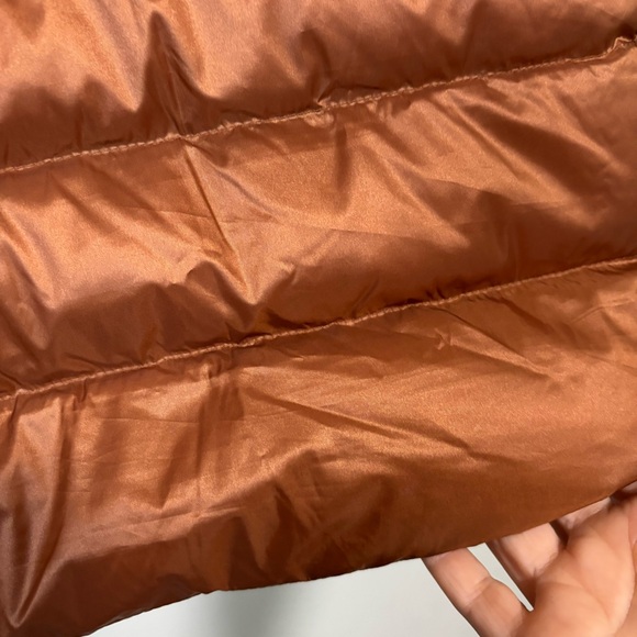 NEW Martha Stewart Spice Copper Short Sleeve Quilted Down Puffer Vest Size L - Picture 5 of 7